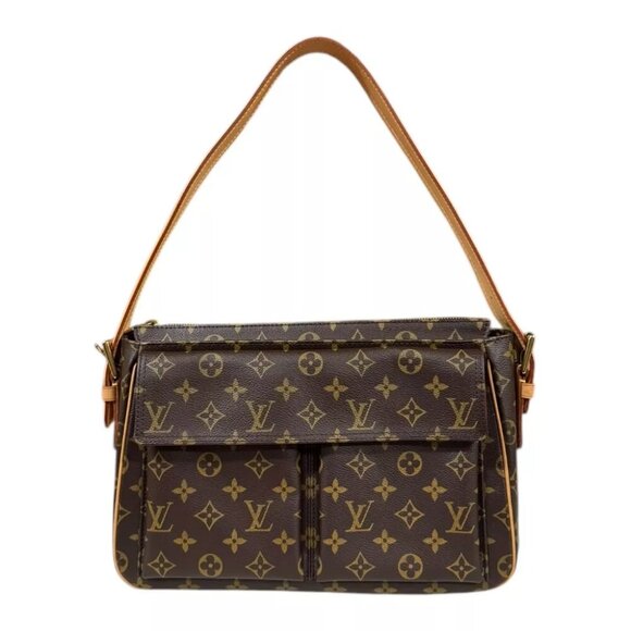 LOUIS VUITTON Shoulder Bag M51163 Monogram canvas Monogram Vivasite GM used - Picture 1 of 12